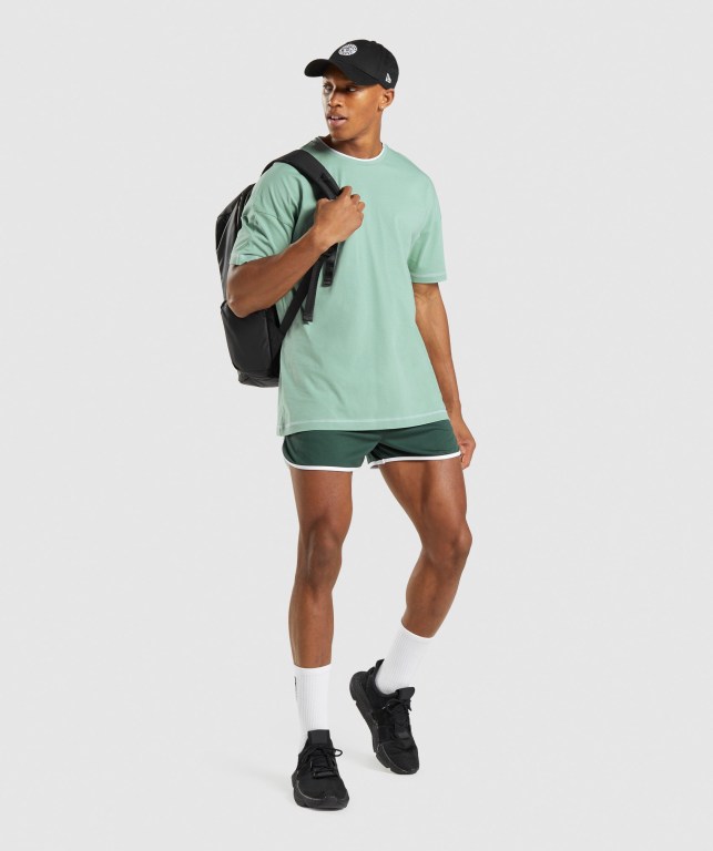 Obsidian Green / White Gymshark Recess 3