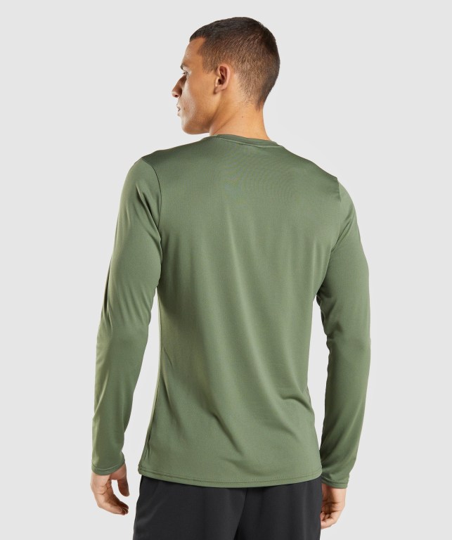 Olive Gymshark Arrival Men's T Shirts | US-61JSCYA