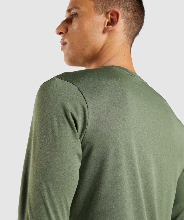 Olive Gymshark Arrival Men's T Shirts | US-61JSCYA