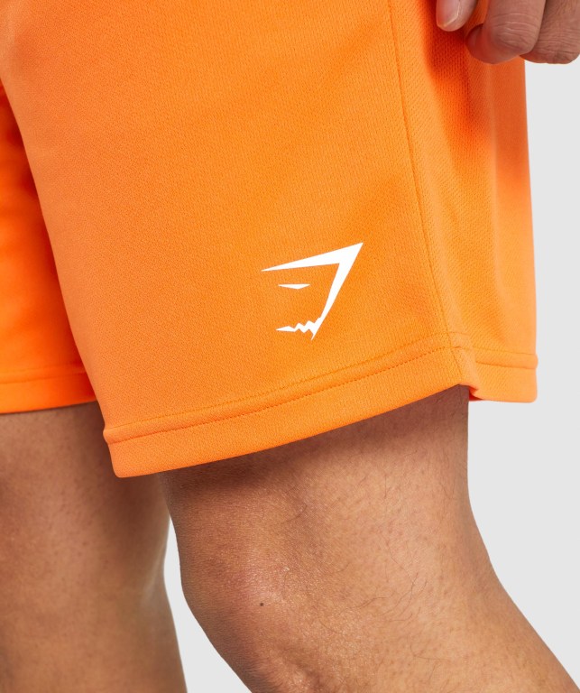 Orange Gymshark Arrival Knitted Men's Shorts | US-25ZHILT