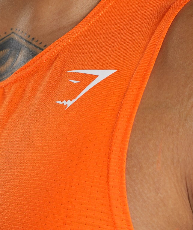 Orange Gymshark Arrival Men's Tank Tops | US-28LUVGX