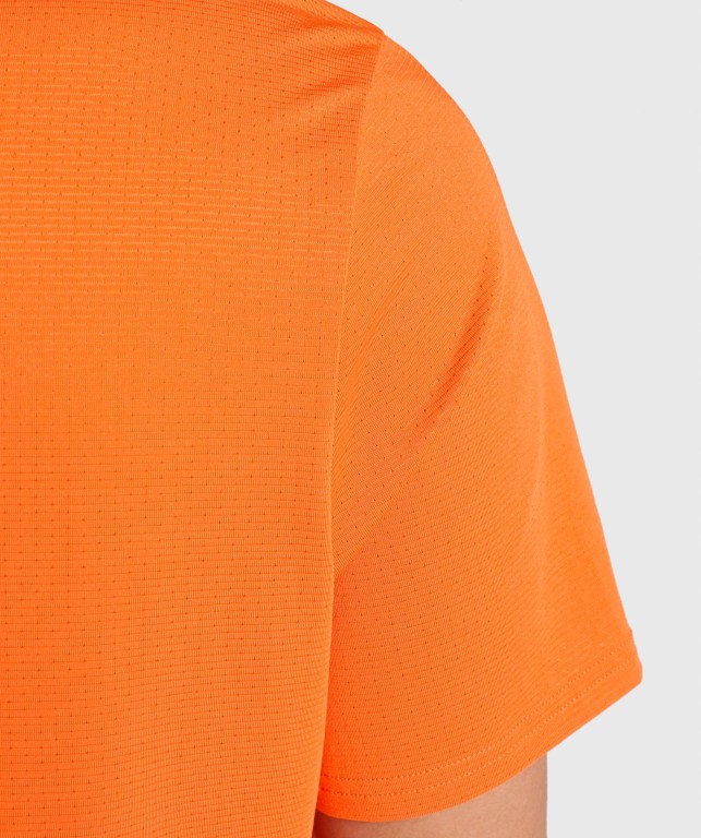 Orange Gymshark Arrival Regular Fit Men's T Shirts | US-31HFWXK