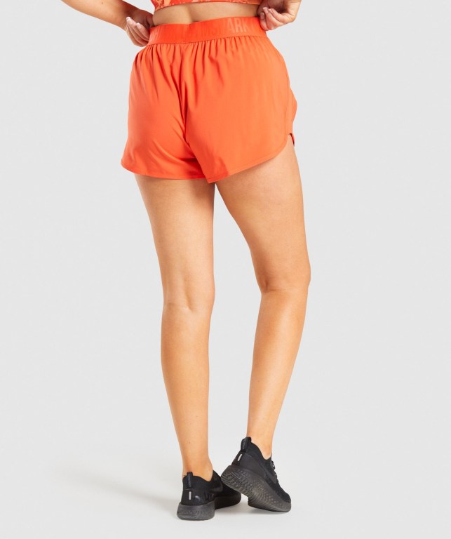 Orange Gymshark Training Loose Fit Women's Shorts | US-87IKWOT