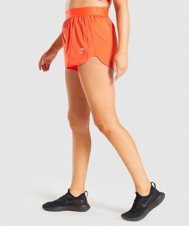 Orange Gymshark Training Loose Fit Women's Shorts | US-87IKWOT