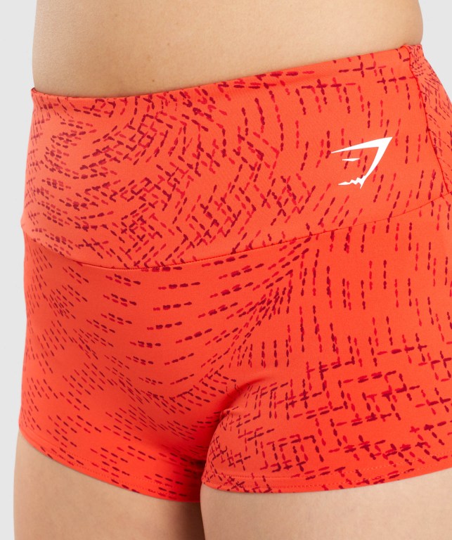 Orange Gymshark Training Short Length Women's Shorts | US-03XFUYG