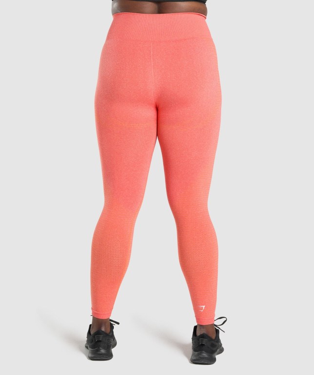 Orange Gymshark Vital Seamless 2.0 High Waisted Women's Leggings | US-63SWPAB