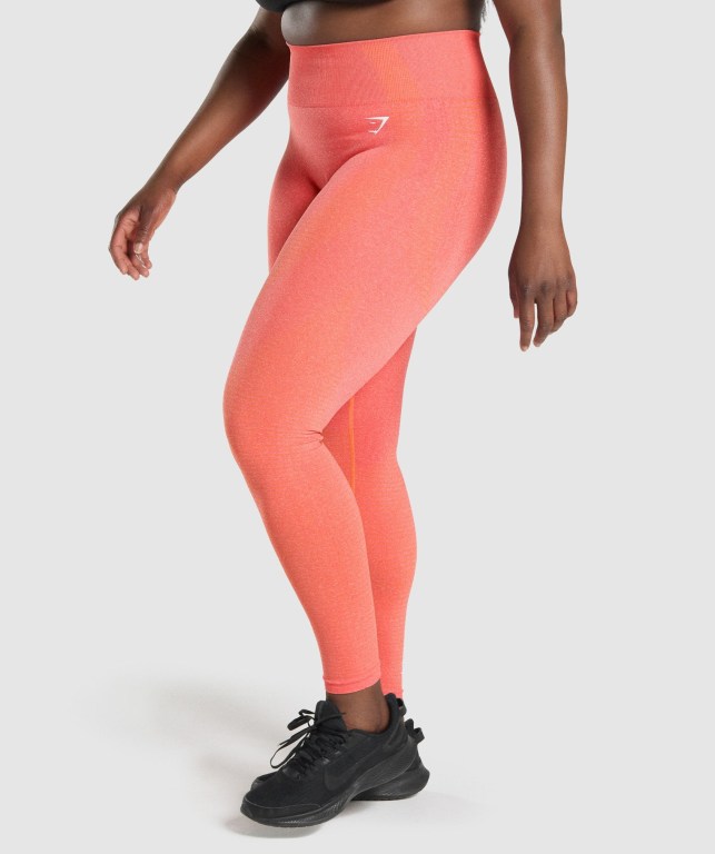 Orange Gymshark Vital Seamless 2.0 High Waisted Women's Leggings | US-63SWPAB