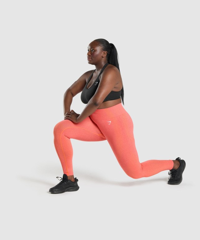 Orange Gymshark Vital Seamless 2.0 High Waisted Women's Leggings | US-63SWPAB