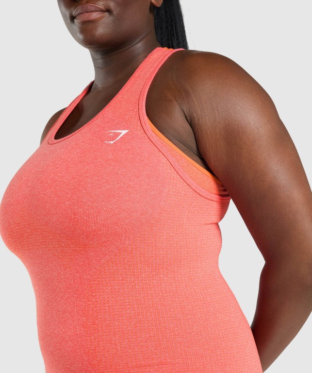 Orange Gymshark Vital Seamless 2.0 Women's Tank Tops | US-46WCSAT