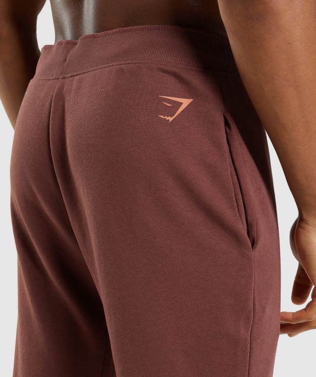 Pink Brown Gymshark Bold Men's Joggers | US-37JDOFX