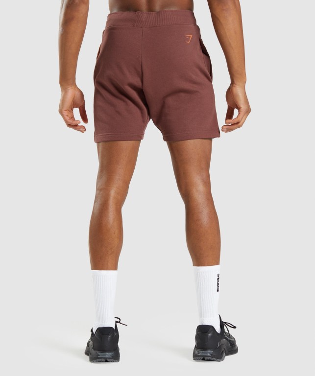 Pink Brown Gymshark Bold Men's Shorts | US-90CSNJI