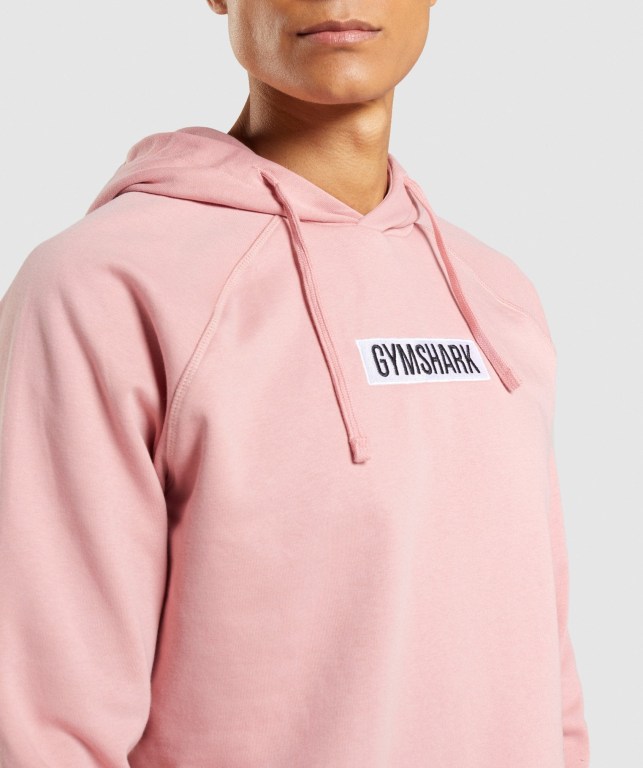 Pink Gymshark Central Men's Hoodies | US-74ILHRK