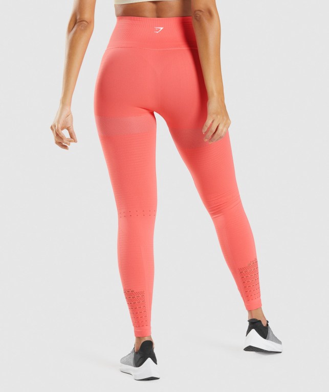 Pink Gymshark Energy Seamless High Waisted Women's Leggings | US-68QAXJD