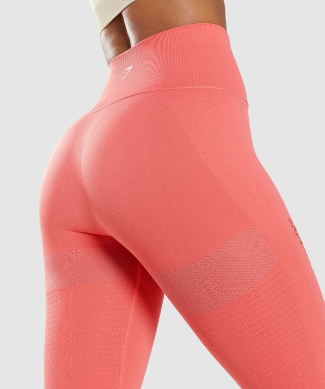 Pink Gymshark Energy Seamless High Waisted Women's Leggings | US-68QAXJD