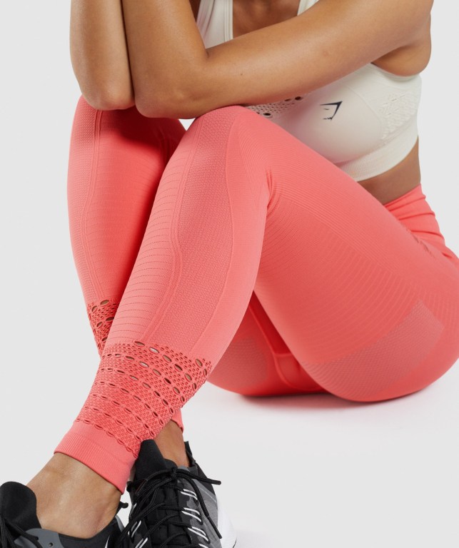 Pink Gymshark Energy Seamless High Waisted Women's Leggings | US-68QAXJD