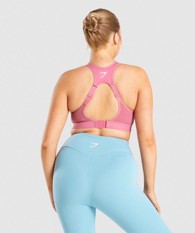 Pink Gymshark Open Back Training Women's Sports Bra | US-34BZPRW