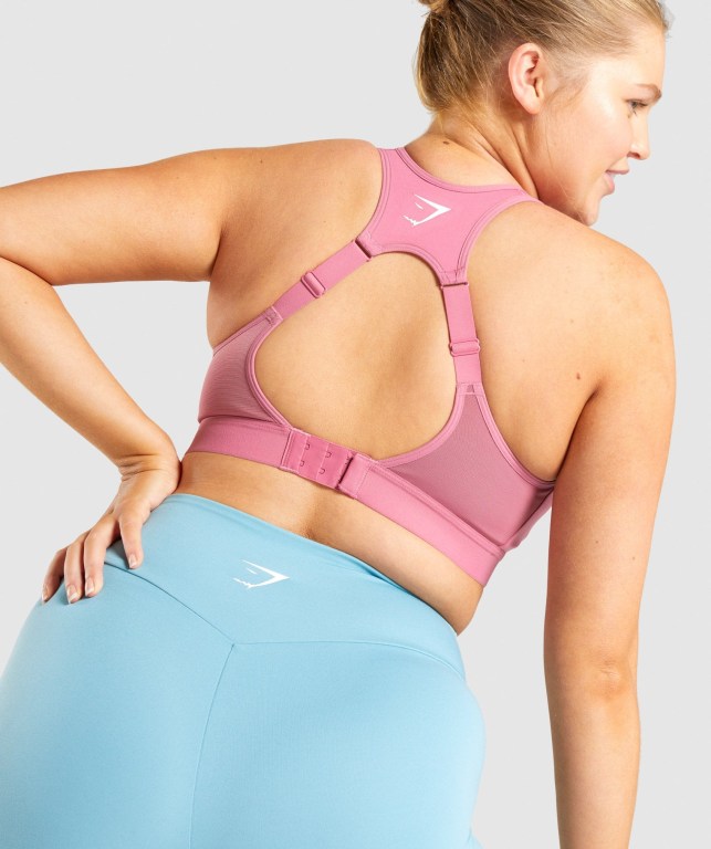 Pink Gymshark Open Back Training Women's Sports Bra | US-34BZPRW