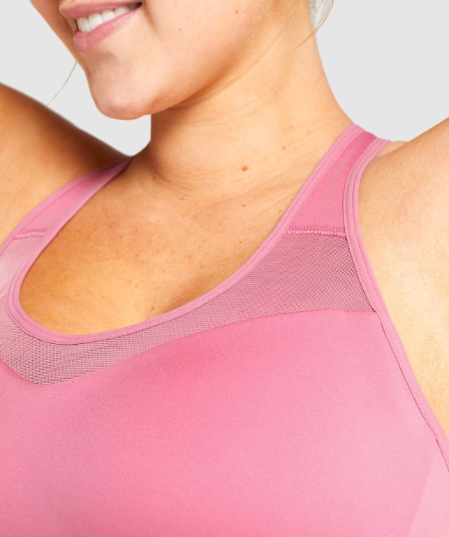 Pink Gymshark Open Back Training Women's Sports Bra | US-34BZPRW