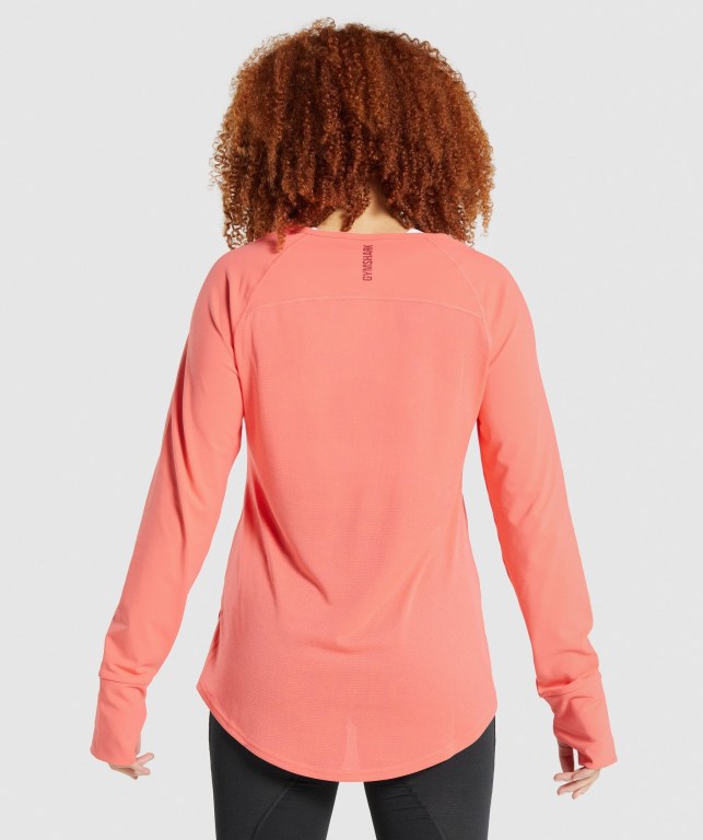 Pink Gymshark Pulse Women's T Shirts | US-97IXMQY