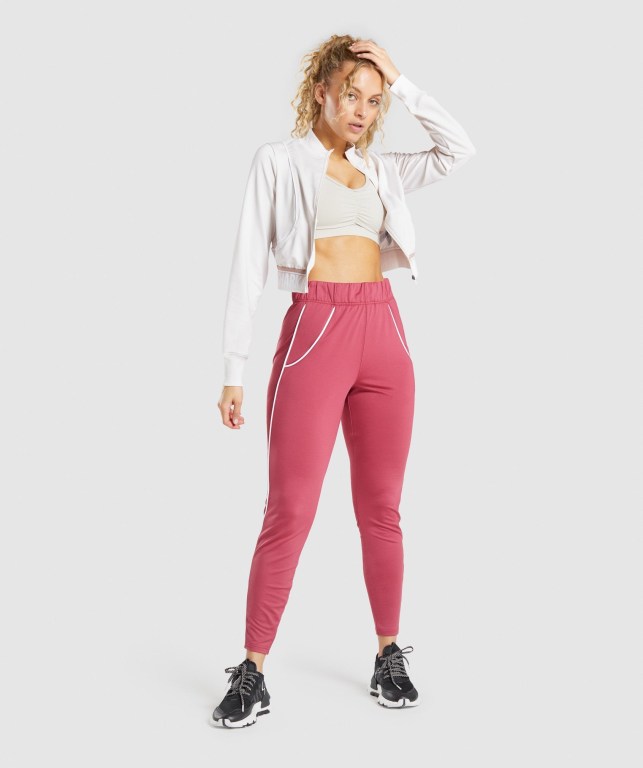 Pink Gymshark Recess Women's Joggers | US-04VJRLT