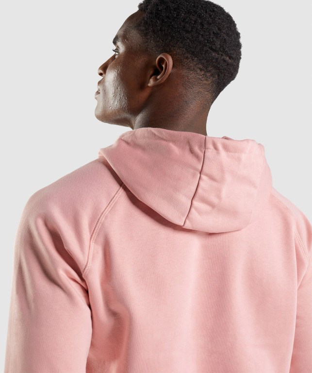 Pink Gymshark Sharkhead Infill Men's Hoodies | US-36HGIOY