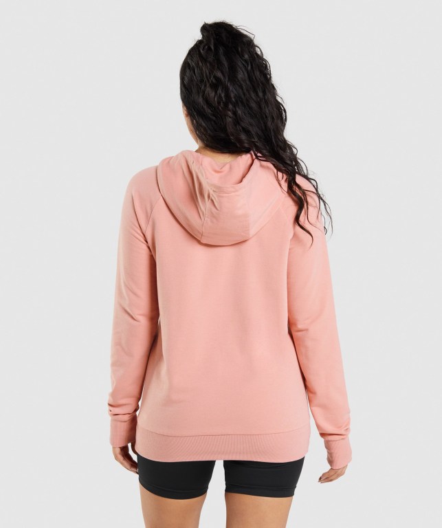 Pink Gymshark Training Women's Hoodies | US-87WAQHG