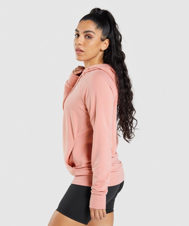 Pink Gymshark Training Women's Hoodies | US-87WAQHG