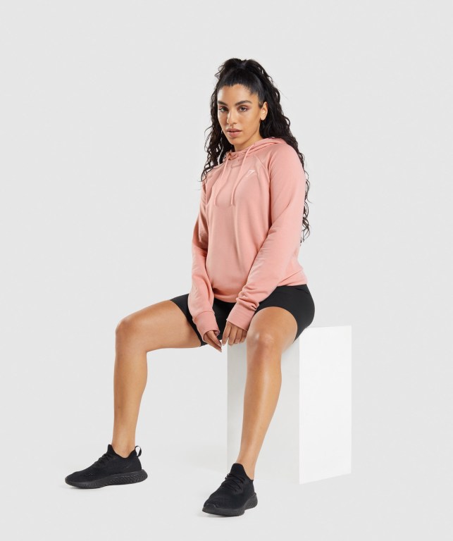 Pink Gymshark Training Women's Hoodies | US-87WAQHG