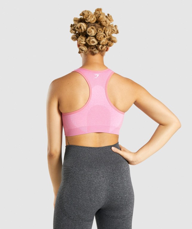 Pink Gymshark Vital Seamless 2.0 Women's Sports Bra | US-42QOMHK