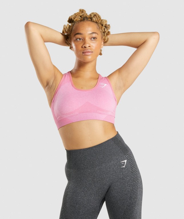 Pink Gymshark Vital Seamless 2.0 Women\'s Sports Bra | US-42QOMHK