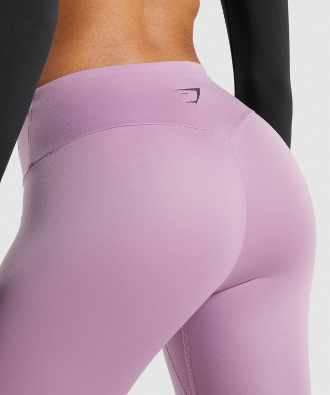 Purple Gymshark Training Graphic High Waisted Women's Leggings | US-31BRIQO