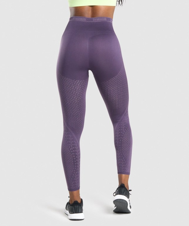 Purple / Light Purple Gymshark Apex Seamless High Waisted Women's Leggings | US-37SYPIR