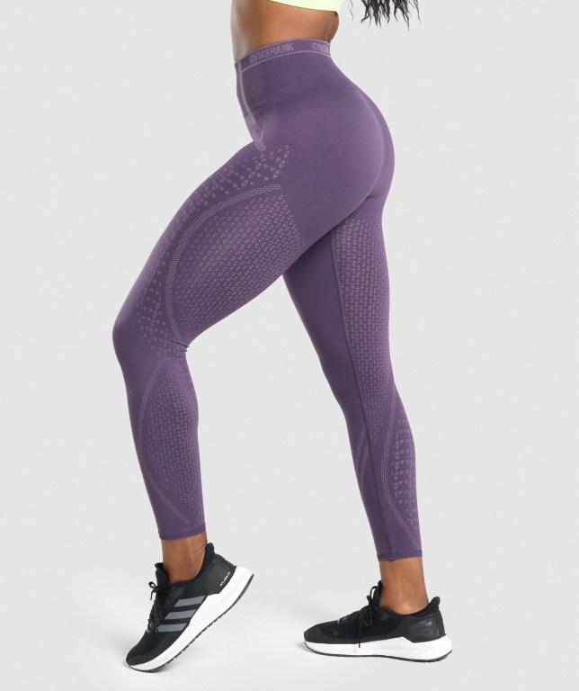 Purple / Light Purple Gymshark Apex Seamless High Waisted Women's Leggings | US-37SYPIR