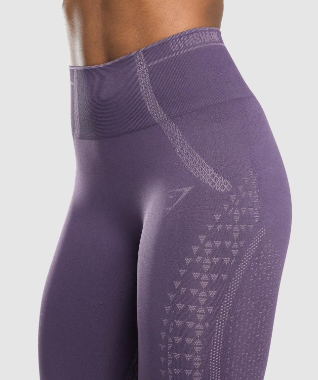 Purple / Light Purple Gymshark Apex Seamless High Waisted Women's Leggings | US-37SYPIR