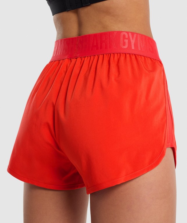 Red Gymshark Training Loose Fit Women's Shorts | US-37TZUAI