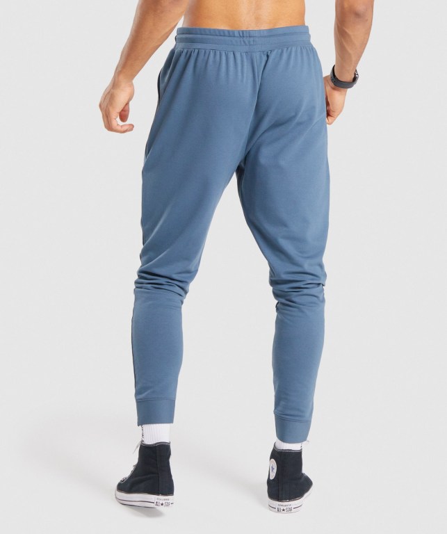 Turquoise Gymshark Critical Zip Men's Joggers | US-76DGPBE