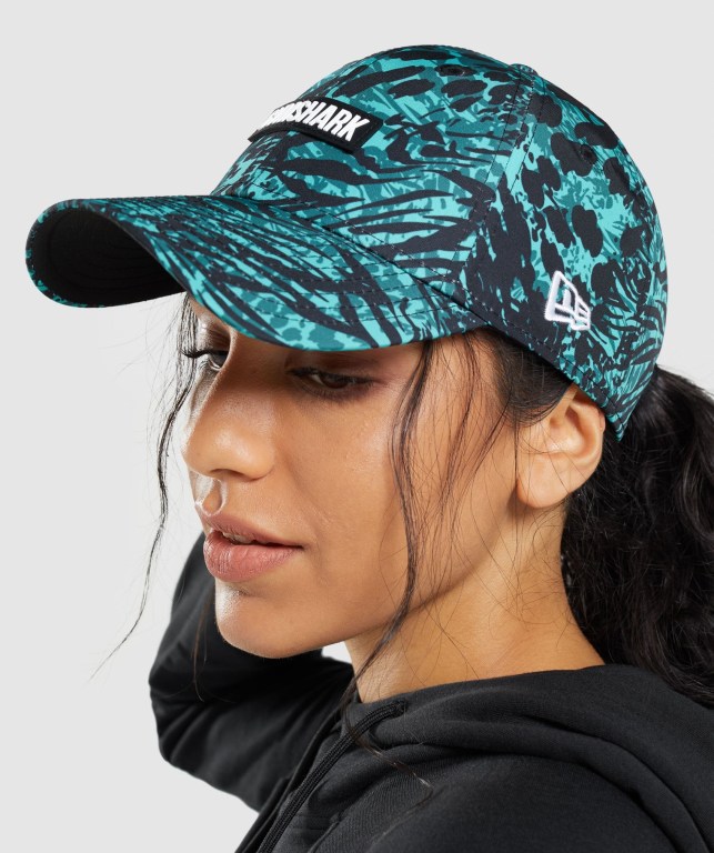 Turquoise Gymshark Manimal Snapback Women's Headwear | US-02ILXPV