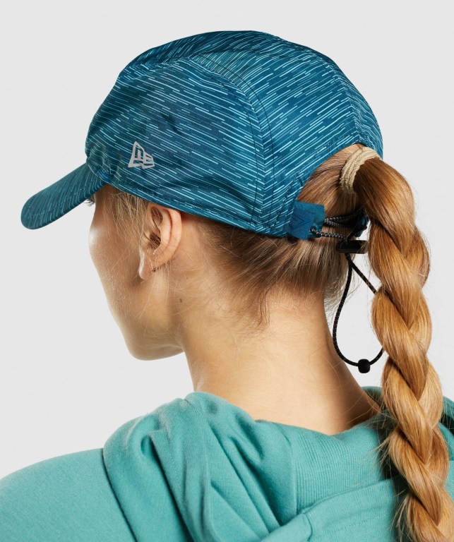 Turquoise Gymshark New Era GS Tech Cap Men's Headwear | US-42GHJKS