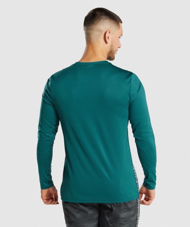 Turquoise Gymshark Sport Men's T Shirts | US-23FATJM