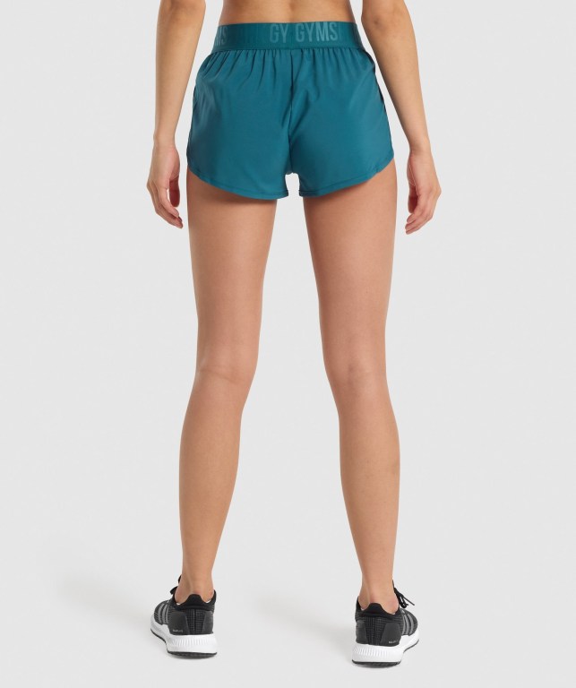 Turquoise Gymshark Training Loose Fit Women's Shorts | US-16VEDTP