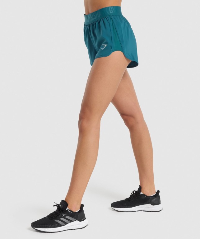 Turquoise Gymshark Training Loose Fit Women's Shorts | US-16VEDTP