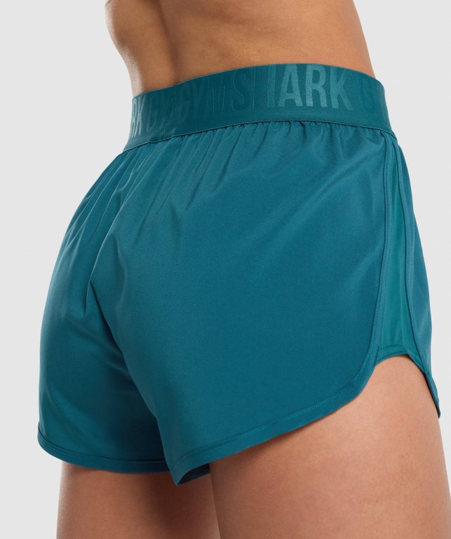 Turquoise Gymshark Training Loose Fit Women's Shorts | US-16VEDTP