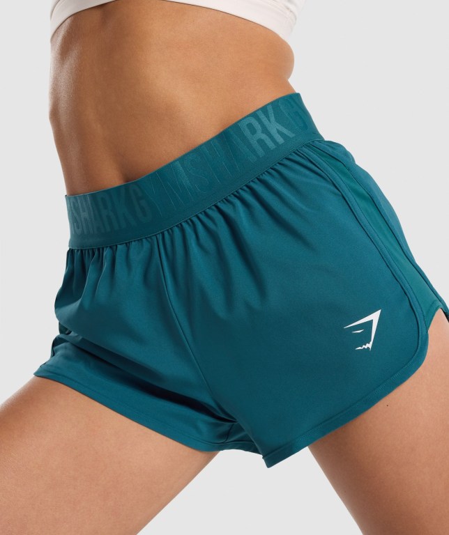 Turquoise Gymshark Training Loose Fit Women's Shorts | US-16VEDTP