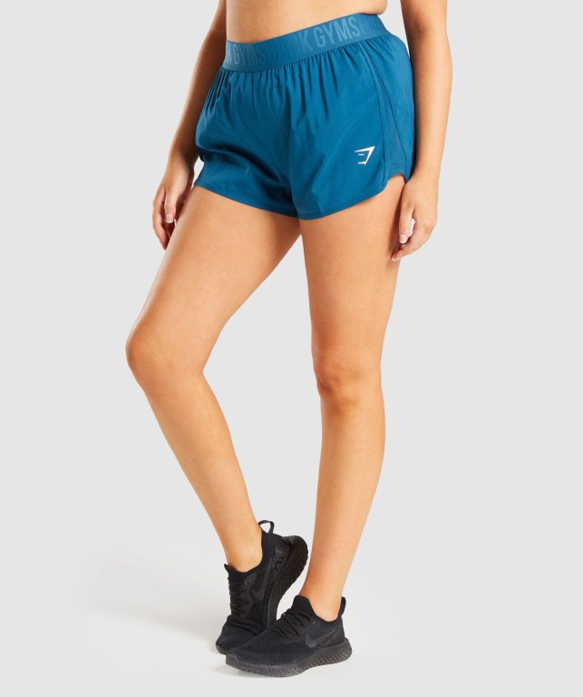 Turquoise Gymshark Training Loose Fit Women's Shorts | US-93NWTIM