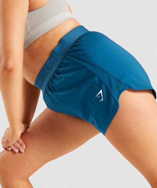 Turquoise Gymshark Training Loose Fit Women's Shorts | US-93NWTIM