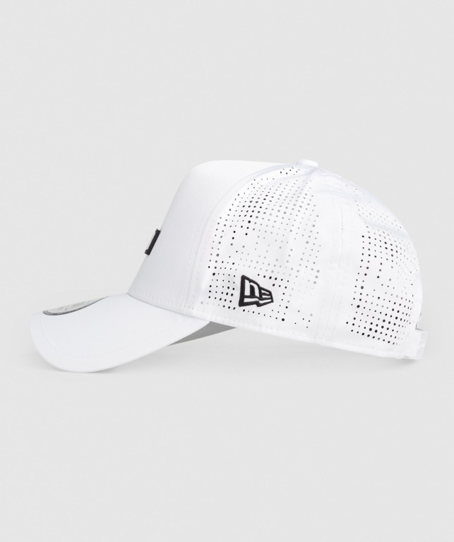 White Gymshark New Era E-Frame Trucker Men's Headwear | US-06QAJRE