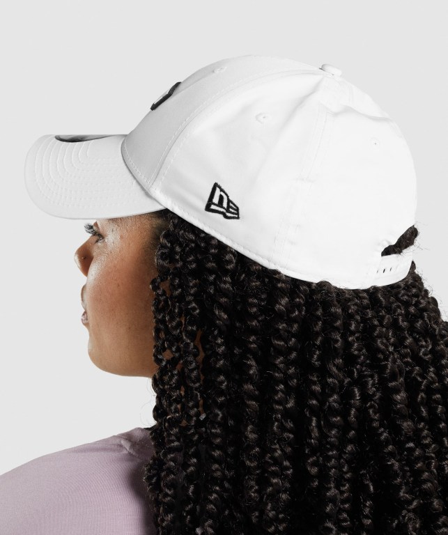 White Gymshark New Era GS 9Forty Snapback Women's Headwear | US-57KGDUP