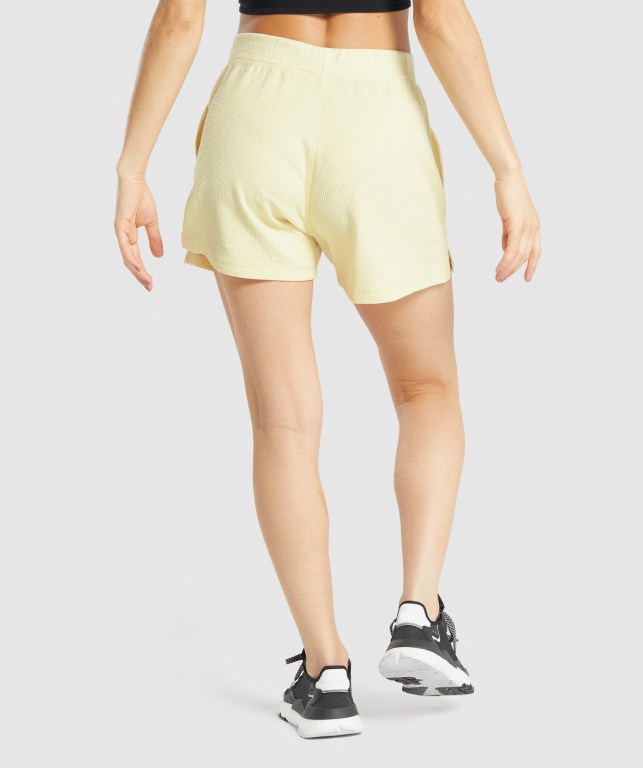 Yellow Gymshark Pause Loose Women's Shorts | US-13CULOY