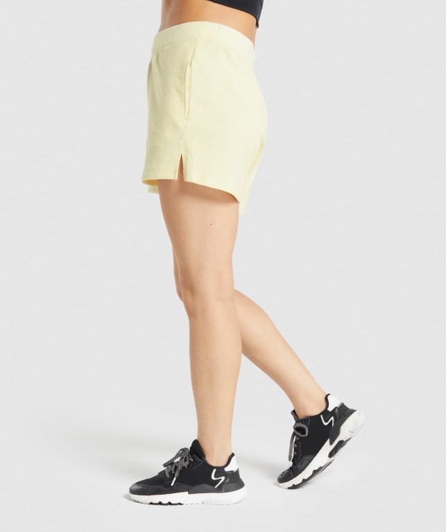 Yellow Gymshark Pause Loose Women's Shorts | US-13CULOY