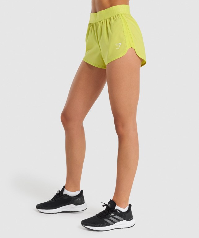 Yellow Gymshark Training Loose Fit Women's Shorts | US-03AJXOW